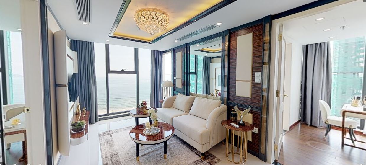 Phòng khách căn hộ Premier Sky Residences Đà Nẵng