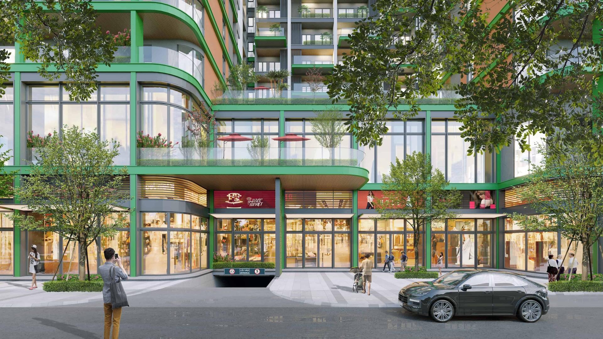 Sống tiện nghi với chuỗi dịch vụ đa dạng ngay dưới thềm căn hộ. Ảnh minh họa: Sun Property.